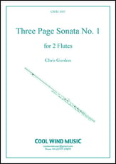 3 Page Sonata 1 Flute Duet P.O.D. cover